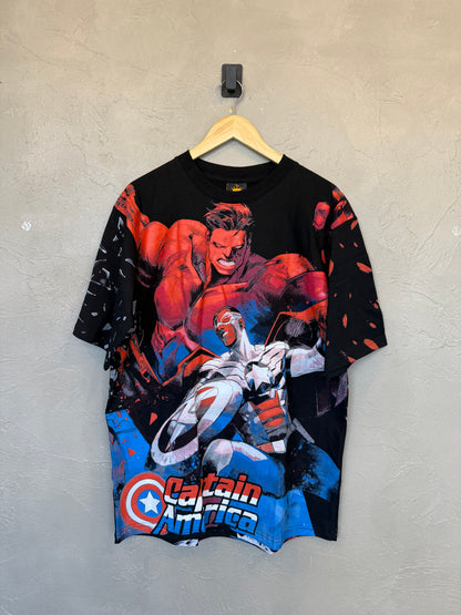 Captain America vs Red Hulk AOP