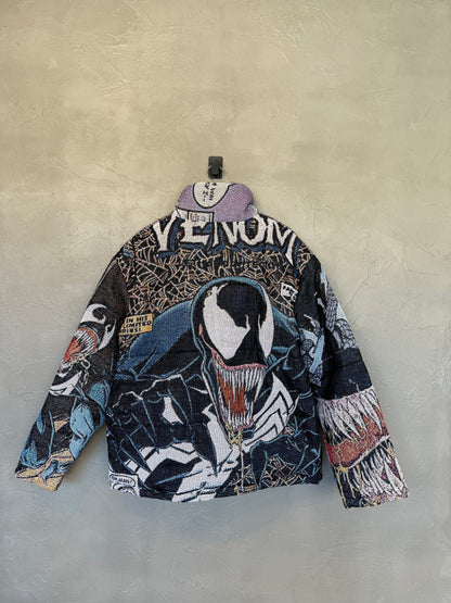 Venom Spider-Man Jacquard Puffer Jacket