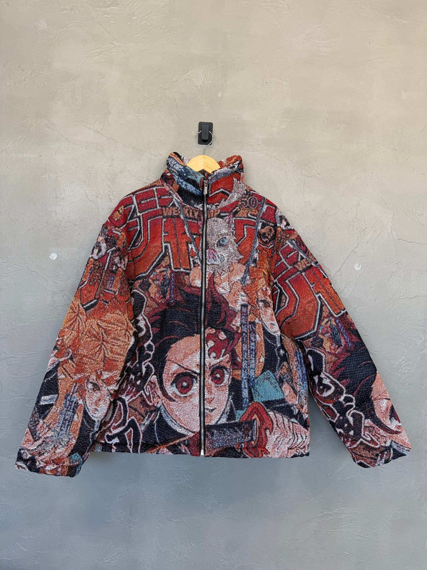 Demon Slayer Jacquard Puffer Jacket