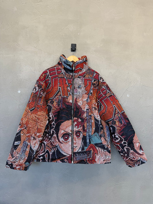 Demon Slayer Jacquard Puffer Jacket