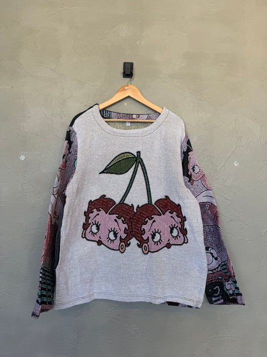 Betty Boop Jacquard Sweatshirt