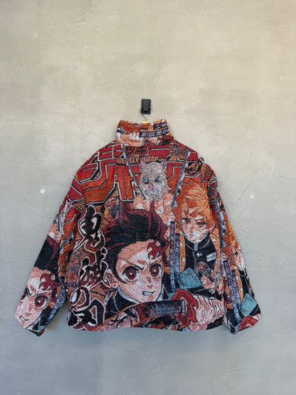 Demon Slayer Jacquard Puffer Jacket